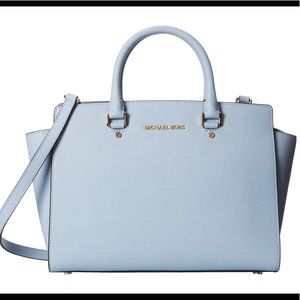 MICHAEL Michael Kors Women's Blue Selma Satchel